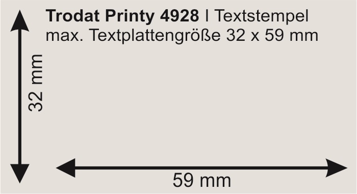 Trodat Printy 4928 | bis zu 8 Zeilen